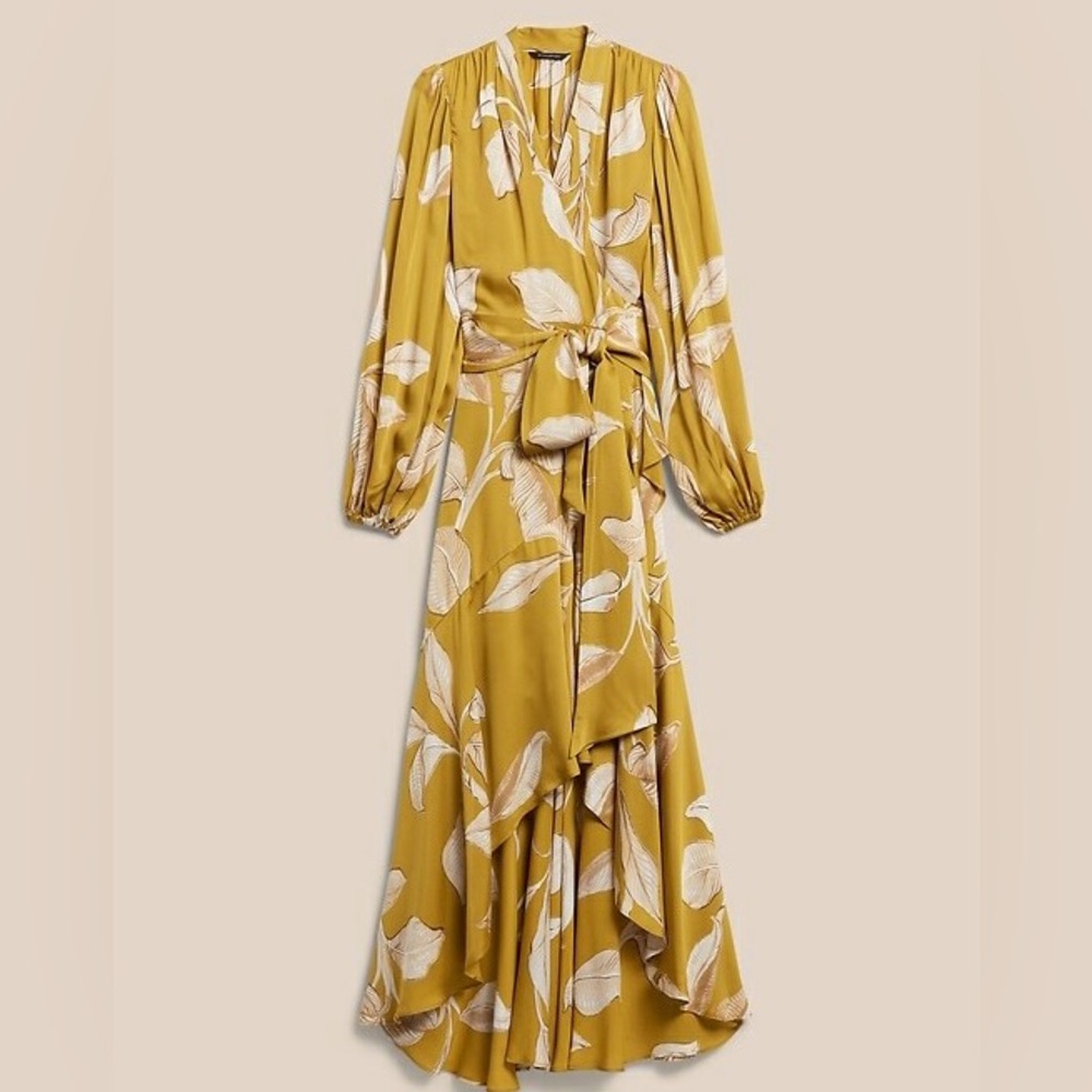 Banana Republic Ruffle Wrap Dress